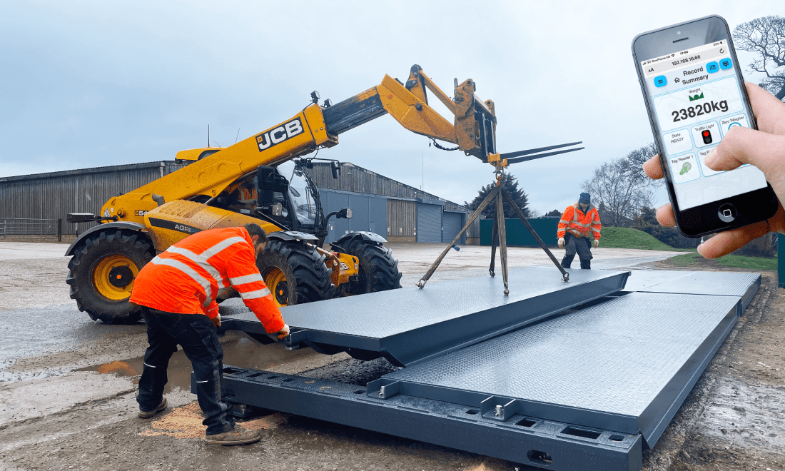 Weighbridge installation at Raynham Estate in progress.